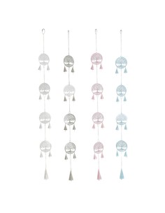 Décoration Suspendue DKD Home Decor Arbre Blanc (4 Unités)