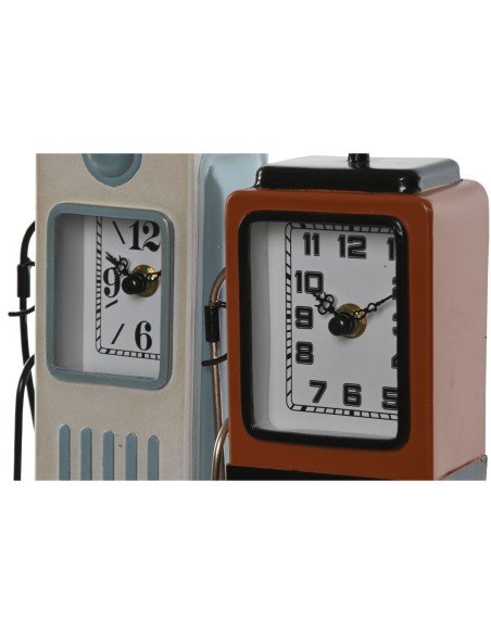 Horloge de table Home ESPRIT Multicouleur Métal Vintage