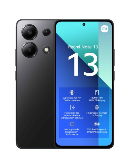 Smartphone Xiaomi Redmi Note 13 6,67" Dimensity 6080 256 GB 8 GB RAM Noir