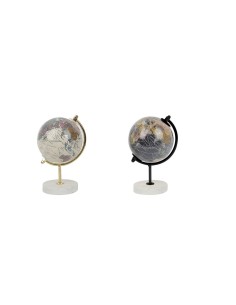 Figurine Décorative Versa Mappemonde Multicouleur