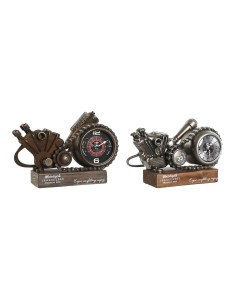 Horloge de table Home ESPRIT Multicouleur Métal Vintage