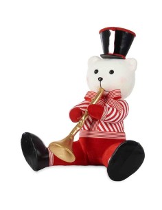 Figurine Décorative Ours Trompette Multicouleur polystyrène