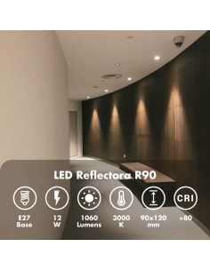 Lampe LED Silver Electronics 999007 R90 E27 Gris 12 W 3000K 2