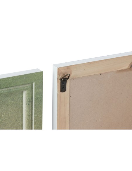 Cadre Home ESPRIT Bleu Vert Orange Urbaine 50 x 2 x 50 cm (4 Unités)
