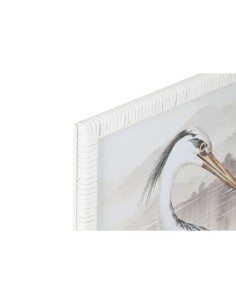 Cadre Home ESPRIT Bleu Blanc Oiseau Oriental 50 x 2,5 x 70 cm (2 Unités) 2