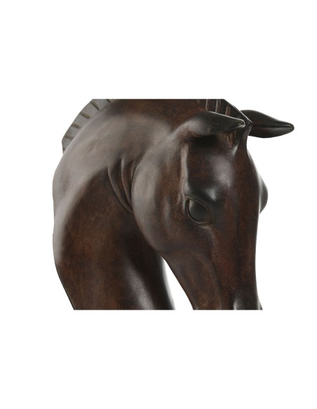 Applique Home ESPRIT Noir Brun foncé Colonial Cheval 220 V 18 x 21,5 x 50,5 cm (2 Unités)