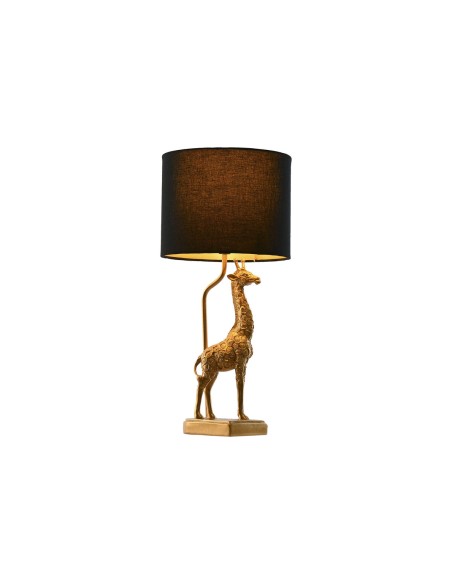 Lampe de bureau Home ESPRIT Noir Doré 20 x 20 x 53 cm