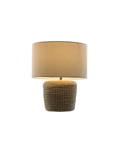 Lampe de bureau Home ESPRIT Blanc Marron 50 W 220 V 38 x 38 x 47 cm