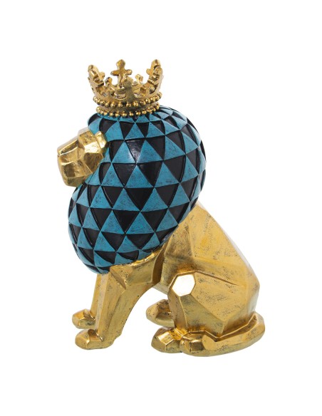 Figurine Décorative Alexandra House Living Doré Acrylique Plastique Mélamine Lion