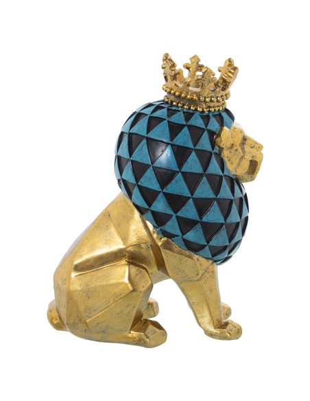 Figurine Décorative Alexandra House Living Doré Acrylique Plastique Mélamine Lion