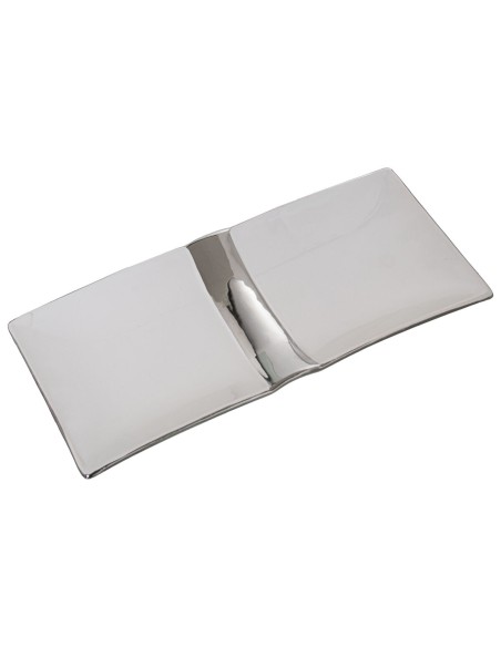 Centre de Table Alexandra House Living Blanc Argenté 31 x 14 x 3 cm
