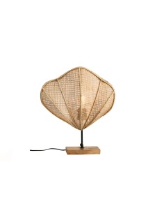 Lampe de bureau Romimex Naturel Rotin 30 x 30 x 15 cm