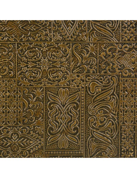 Boîte à bijoux Alexandra House Living Brun foncé Laiton Bois de manguier Bois MDF 20 x 7 x 20 cm