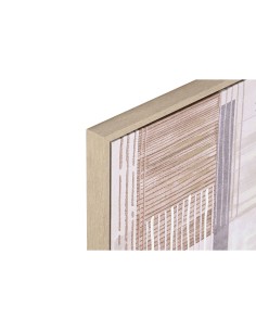 Cadre Home ESPRIT Marron Beige polystyrène Toile Urbaine 52,5 x 2,8 x 52,5 cm (2 Unités) 2