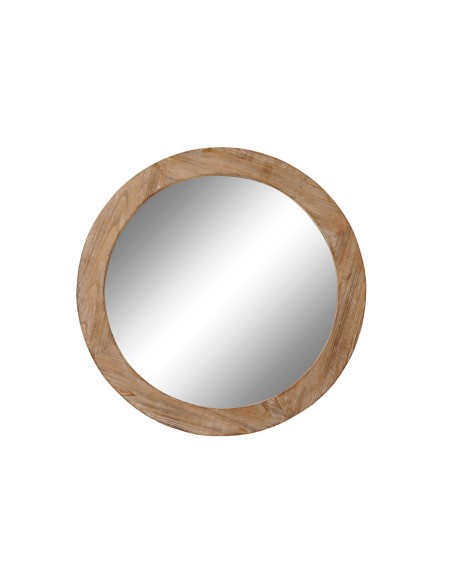Miroir mural DKD Home Decor Marron Naturel Alpino 66 x 5 x 66 cm