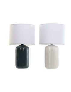 Lampe de bureau Home ESPRIT Céramique 28 x 28 x 47 cm (2 Unités)