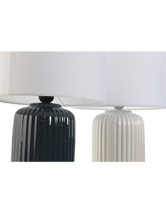 Lampe de bureau Home ESPRIT Céramique 28 x 28 x 47 cm (2 Unités) 2