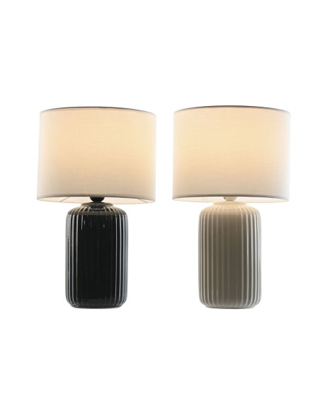 Lampe de bureau Home ESPRIT Céramique 28 x 28 x 47 cm (2 Unités)