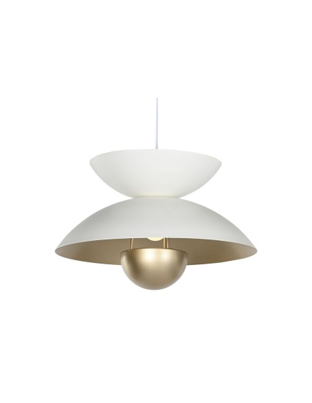 Suspension Home ESPRIT Blanc Doré Métal 50 W 36 x 36 x 22 cm