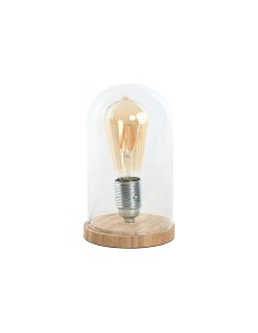 Lampe de bureau Home ESPRIT Naturel Bambou Verre 50 W 220 V 13 x 13 x 22 cm