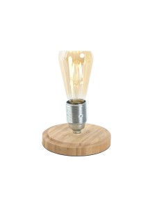 Lampe de bureau Home ESPRIT Naturel Bambou Verre 50 W 220 V 13 x 13 x 22 cm 2