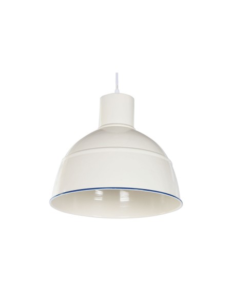 Suspension Home ESPRIT Bleu Blanc Métal 50 W 32,5 x 32,5 x 30 cm