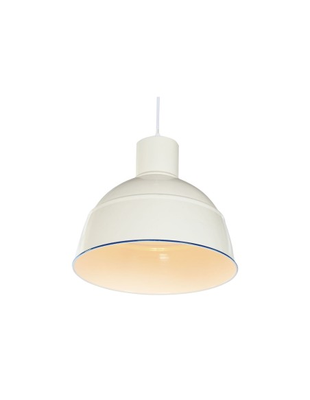 Suspension Home ESPRIT Bleu Blanc Métal 50 W 32,5 x 32,5 x 30 cm