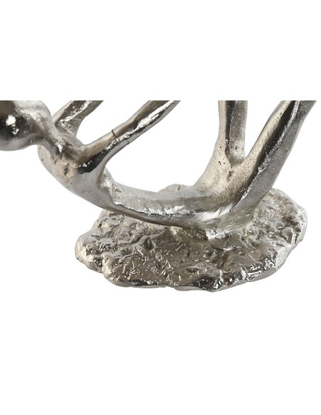 Figurine Décorative Home ESPRIT Argenté 25 x 8 x 14 cm (2 Unités)