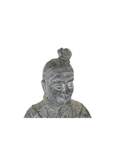 Figurine Décorative Home ESPRIT Gris clair Oriental Guerrier 39 x 35 x 78 cm 33 x 34 x 76 cm 2