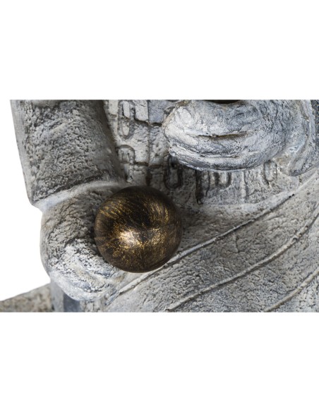 Figurine Décorative Home ESPRIT Gris clair Oriental Guerrier 39 x 35 x 78 cm 33 x 34 x 76 cm