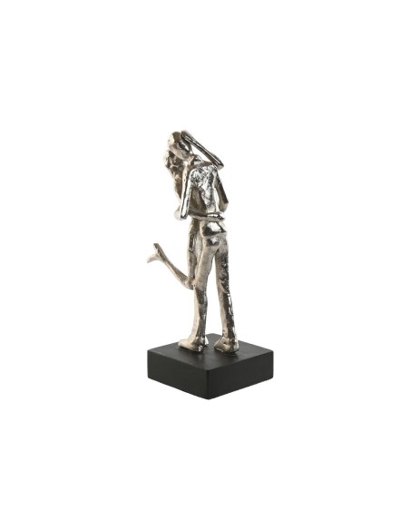 Figurine Décorative Home ESPRIT Noir Argenté Couple 14 x 10 x 29 cm