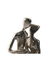Figurine Décorative Home ESPRIT Noir Argenté Couple 9 x 13 x 20 cm 2
