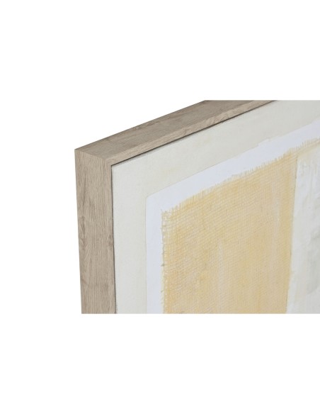 Cadre Home ESPRIT Noir Beige Abstrait Urbaine 82 x 3,8 x 82 cm (2 Unités)