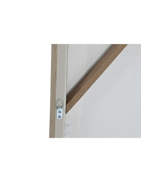 Cadre Home ESPRIT Noir Beige Abstrait Urbaine 82 x 3,8 x 82 cm (2 Unités)
