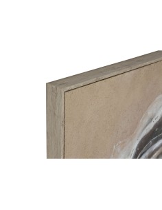 Cadre Home ESPRIT Blanc Beige Abstrait Moderne 102 x 3,2 x 102 cm (2 Unités) 2