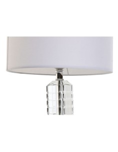 Lampe de bureau Home ESPRIT Blanc Verre 50 W 220 V 25 x 25 x 42 cm 2