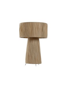 Lampe de bureau Home ESPRIT Marron Métal Raphia 50 W 220 V 27 x 27 x 40 cm
