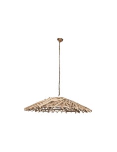 Suspension Home ESPRIT Naturel Bois Bois d'eucalyptus 50 W 100 x 100 x 18 cm
