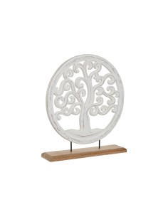 Figurine Décorative Home ESPRIT Blanc Marron Arbre Arabe 40 x 9 x 45 cm