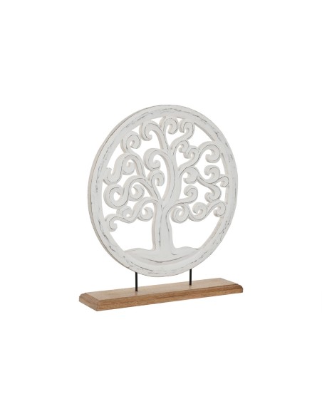 Figurine Décorative Home ESPRIT Blanc Marron Arbre Arabe 40 x 9 x 45 cm