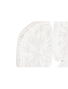 Décoration murale Home ESPRIT Blanc Moderne Finition vieillie 89 x 2,5 x 89 cm 2