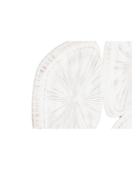 Décoration murale Home ESPRIT Blanc Moderne Finition vieillie 89 x 2,5 x 89 cm