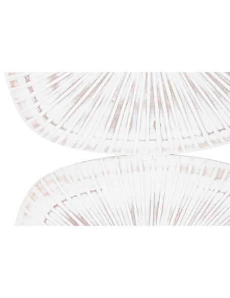 Décoration murale Home ESPRIT Blanc Moderne Finition vieillie 89 x 2,5 x 89 cm