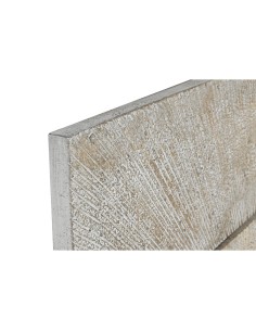 Décoration murale Home ESPRIT Blanc Doré Moderne Décapé 120 x 3,5 x 120 cm 2