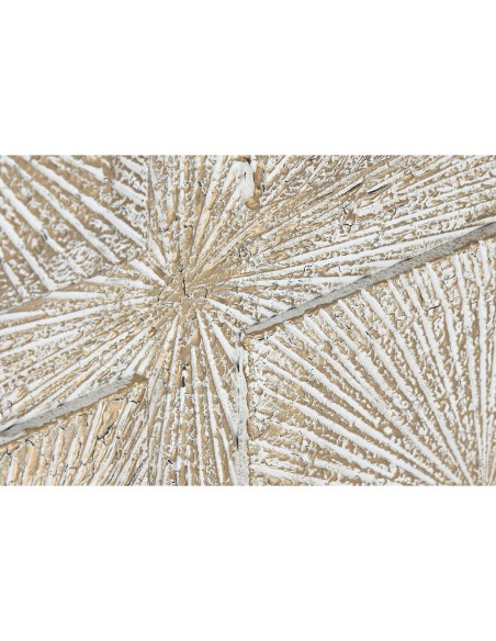 Décoration murale Home ESPRIT Blanc Doré Moderne Décapé 120 x 3,5 x 120 cm