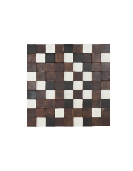 Décoration murale Home ESPRIT Blanc Noir Naturel Moderne 90 x 4 x 90 cm