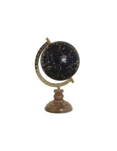 Globe terrestre Home ESPRIT Bleu Doré Naturel Vintage 15 x 15 x 24 cm