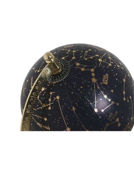 Globe terrestre Home ESPRIT Bleu Doré Naturel Vintage 15 x 15 x 24 cm