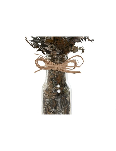 Plante décorative Home ESPRIT Verre Fleur 11 x 11 x 40 cm (3 Unités)