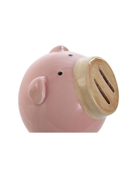 Tirelire Home ESPRIT Dolomite Cochon 13 x 12 x 12 cm